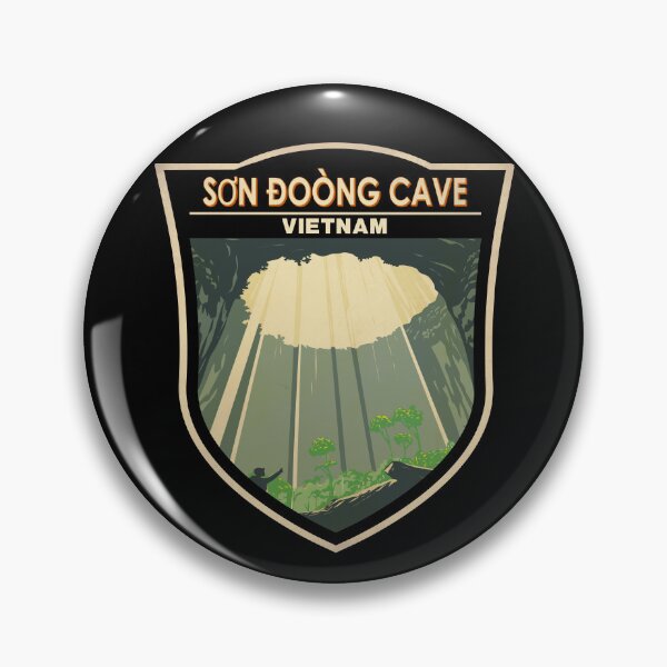 Item preview, Son Doong Cave Vietnam Badge designed and sold by KrisSidDesigns.