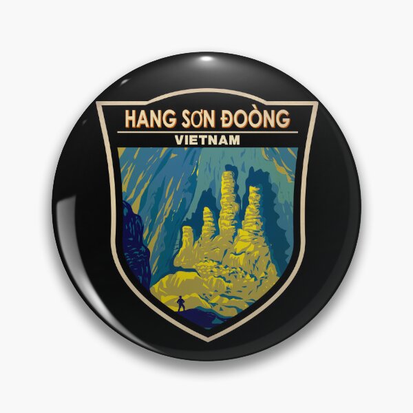 Item preview, Hang Son Doong Cave Vietnam Badge designed and sold by KrisSidDesigns.