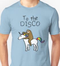 Zur Disco! (Faultier Unicorn) Slim Fit T-Shirt