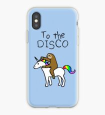 Zur Disco! (Faultier Unicorn) iPhone-Hülle & Cover