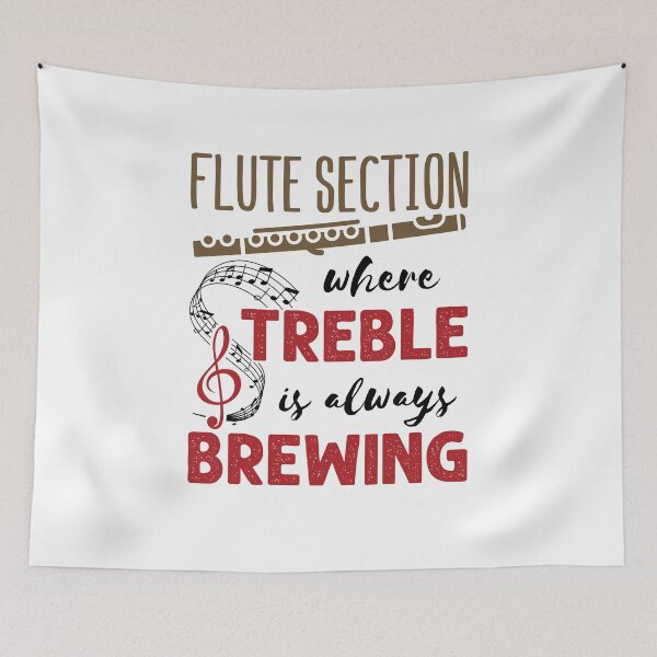 Item preview, Funny Flute Section Where Treble Is Always Brewing designed and sold by jaygo.