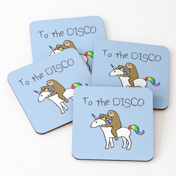 Item preview, To The Disco! (Sloth Riding Unicorn) designed and sold by jezkemp.