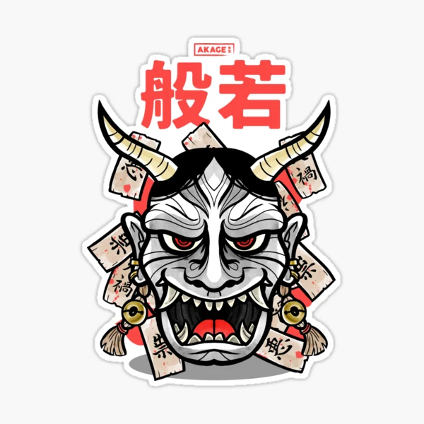 Car Decals - Car Stickers, Demon Mask Car Decal