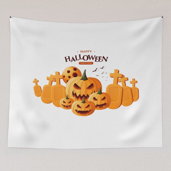 Item preview, halloween with pumpkin grave designed and sold by quanlh.