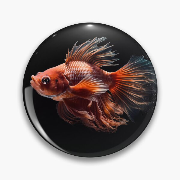 Item preview, Bright Orange Koi Fish: Dancing in the Serene Obscurity of Complete Darkness designed and sold by SingularityGeek.