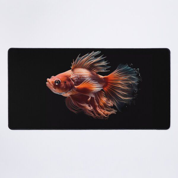 Item preview, Bright Orange Koi Fish: Dancing in the Serene Obscurity of Complete Darkness designed and sold by SingularityGeek.