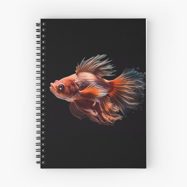 Item preview, Bright Orange Koi Fish: Dancing in the Serene Obscurity of Complete Darkness designed and sold by SingularityGeek.