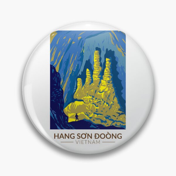 Item preview, Hang Son Doong Cave Vietnam Travel Art Vintage designed and sold by KrisSidDesigns.