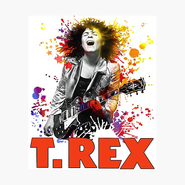 Item preview, Birthday Gift T. Rex Rock Band Marc Bolan Retro Cool Top Tee designed and sold by millar-djaniece.