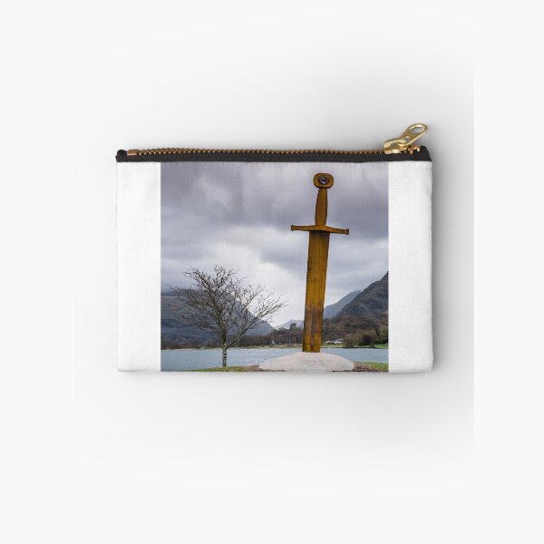 Item preview, The Sword sculpture with Castell Dolbadarn in the background, Llanberis, Snowdonia, North Wales. designed and sold by Rob  Ford.