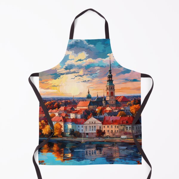 Item preview, Kaunas City in Lithuania Digital Painting designed and sold by DaliusD.