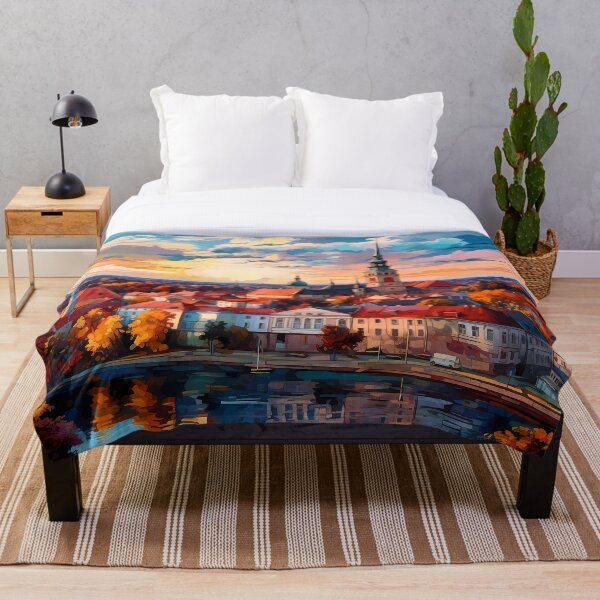 Item preview, Ciudad de Kaunas en Lituania Pintura digital designed and sold by DaliusD.