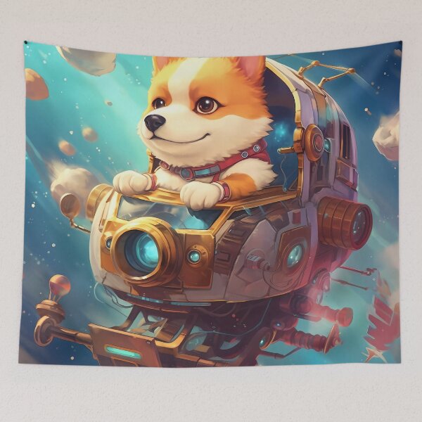 Item preview, Cute and Intelligent Alien Puppy: A Breed Beyond Space and Time designed and sold by SingularityGeek.