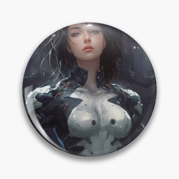 Item preview, Cyber Girl and the Giant Robot: A Dynamic Duo of Technological Power designed and sold by SingularityGeek.
