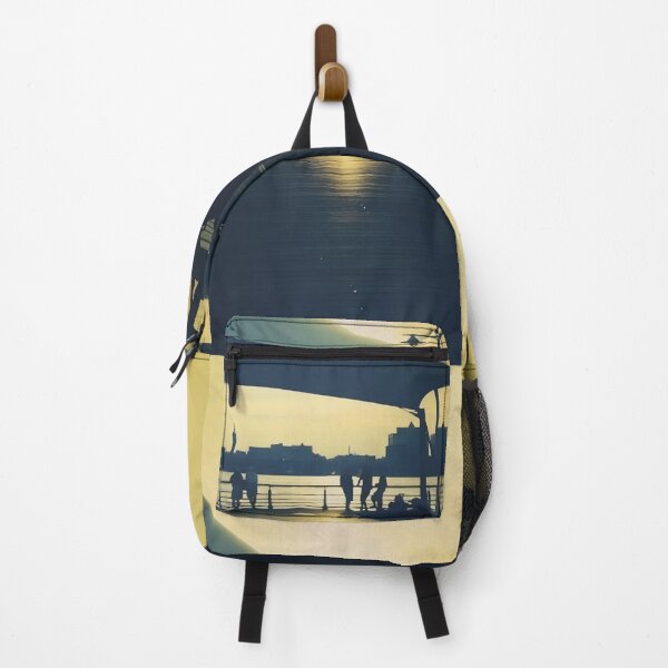 Item preview, New York 0.3 - urban art photo of the Hudson River: a monochrome depiction of New York City at sunset designed and sold by Oh Halo Berry.