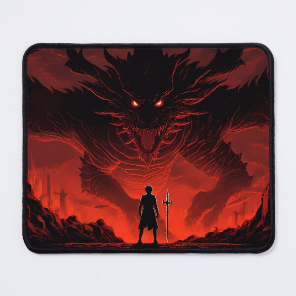 Item preview, Epic Battle: Warrior Versus Guardian Dragon of the Center of the Earth designed and sold by SingularityGeek.