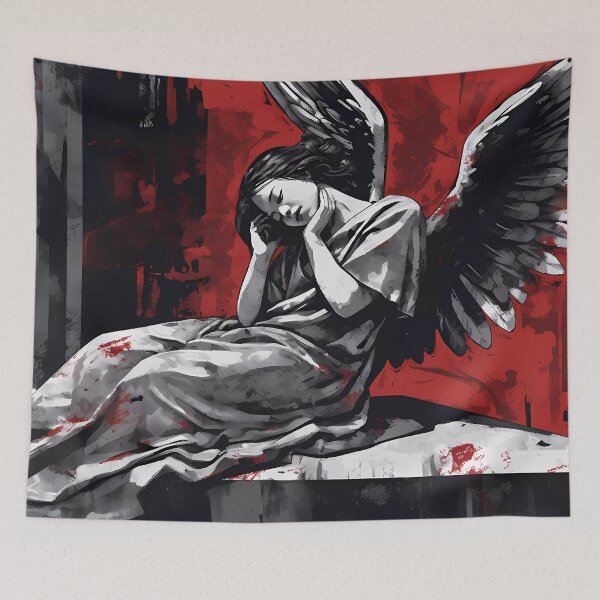 Item preview, Fallen Angel: After the Defeat, Wings Tattered and Spirit Weary designed and sold by SingularityGeek.