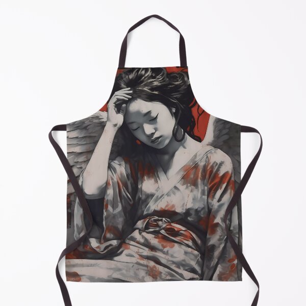 Item preview, Fallen Angel Resting: A Beautiful Composition of Grays, Whites, and Reds designed and sold by SingularityGeek.