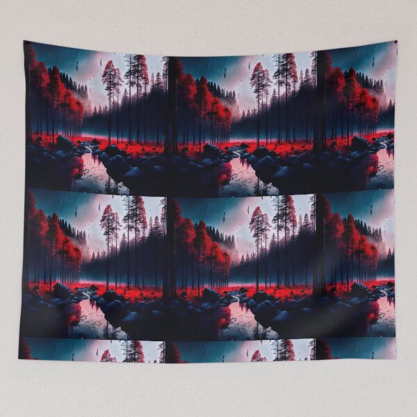 Item preview, Mythical red Forrest creek designed and sold by ColderDesignLab.