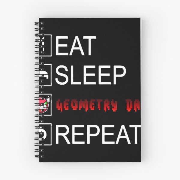 Item preview, Eat Sleep Geometry Dash Repeat Coloured designed and sold by shen-illaz.