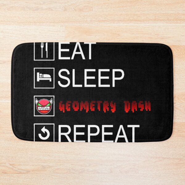 Item preview, Eat Sleep Geometry Dash Repeat Coloured designed and sold by shen-illaz.