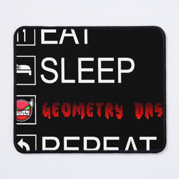 Item preview, Eat Sleep Geometry Dash Repeat Coloured designed and sold by shen-illaz.