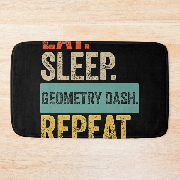 Item preview, Eat sleep geometry dash repeat retro vintage designed and sold by shen-illaz.