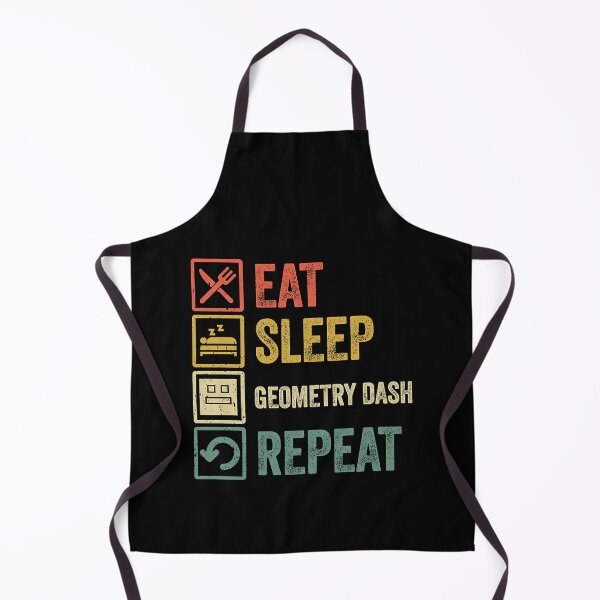 Item preview, Funny eat sleep geometry dash repeat retro vintage designed and sold by shen-illaz.