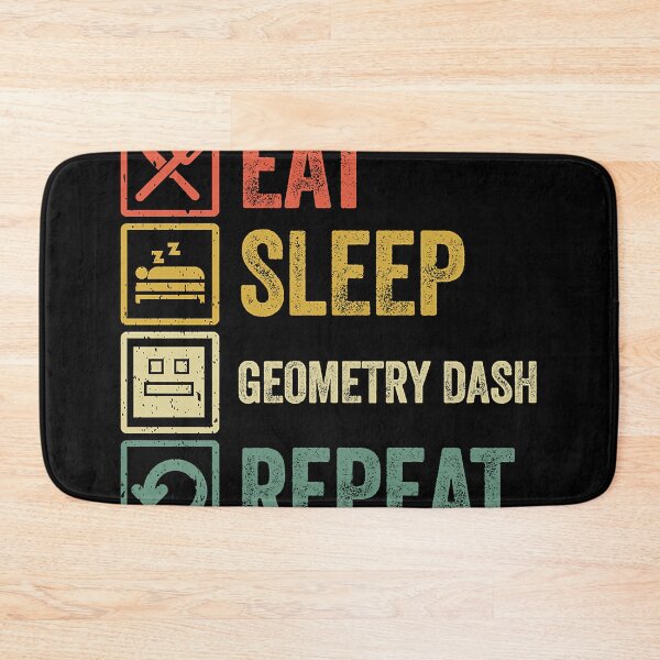 Item preview, Funny eat sleep geometry dash repeat retro vintage designed and sold by shen-illaz.
