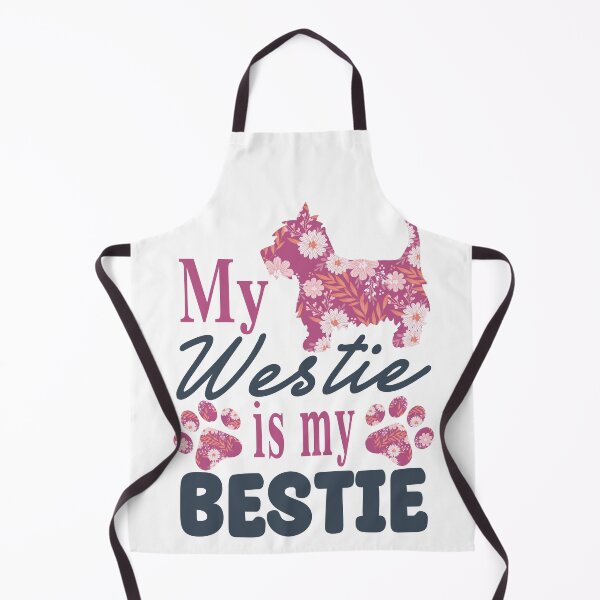 Item preview, My Westie is my Bestie, dog owner gift pink designed and sold by Stitches Designs.