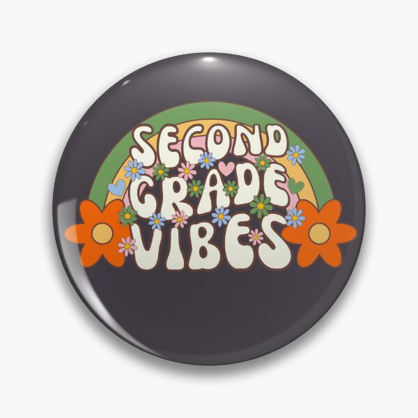Item preview, Second Grade Vibes Back To School Retro Teacher Kids designed and sold by SunfullyYours.