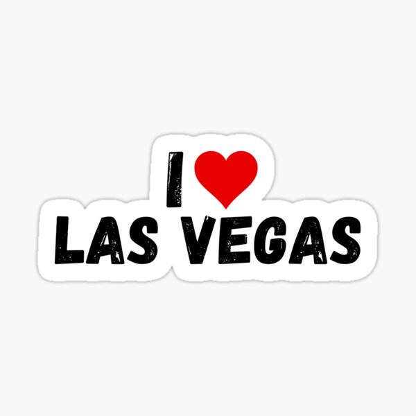 I heart las vegas' Sticker