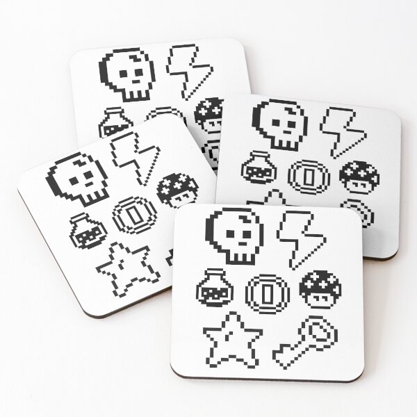 Item preview, Retro Video Game Icons designed and sold by ValsCrazyCats.