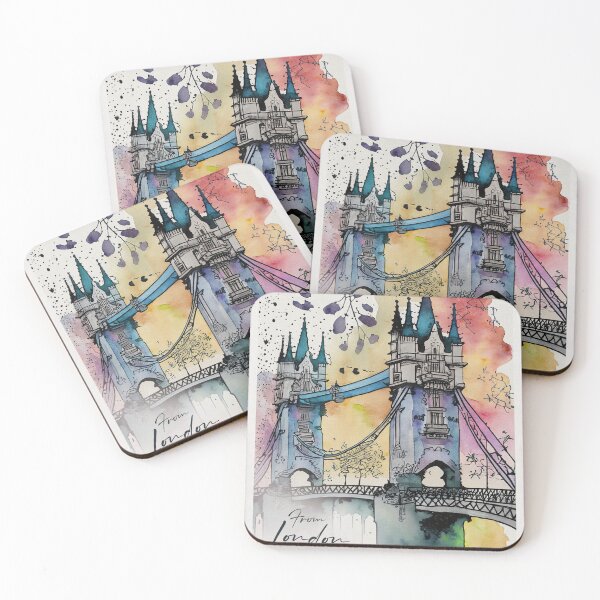 Item preview, London Bridge - Cities and Places - Watercolor Collection designed and sold by monkeybusiness.pt.