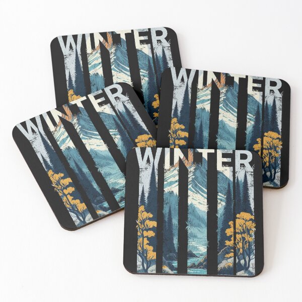Item preview, Winter snow mountains a modern landscape designed and sold by ThiagoSDantas.