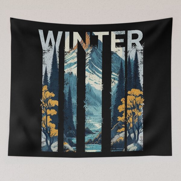 Item preview, Winter snow mountains a modern landscape designed and sold by ThiagoSDantas.