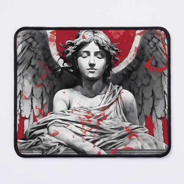 Item preview, Greco-Roman Statue of an Angel: A Timeless Emissary of Divine Grace designed and sold by SingularityGeek.