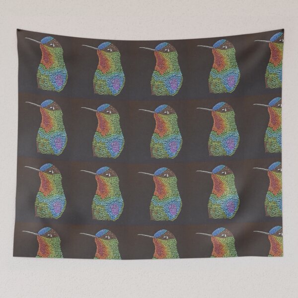 Item preview, Fiery-throated Hummingbird designed and sold by lisavonbiela.
