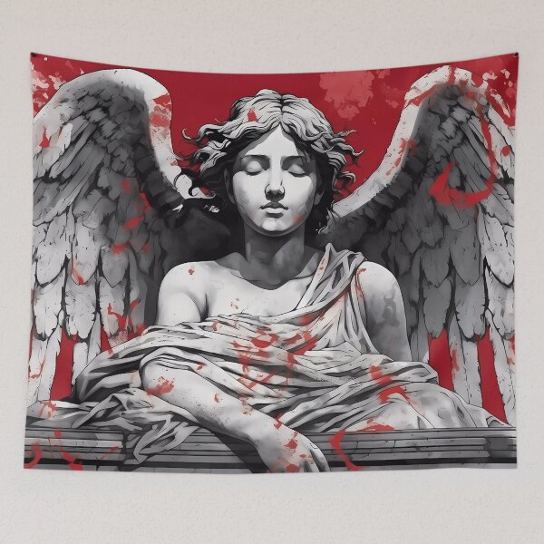 Item preview, Greco-Roman Statue of an Angel: A Timeless Emissary of Divine Grace designed and sold by SingularityGeek.