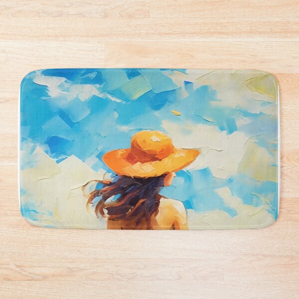 Item preview, Girl with Her Back Turned: In a Meadow with Poppies designed and sold by SingularityGeek.