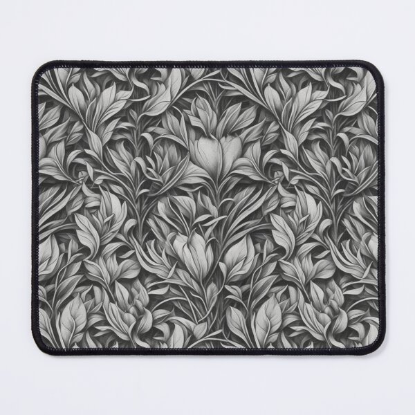 Item preview, An Ornament of bush leaf black and white designed and sold by Nyam-NyamMerch.