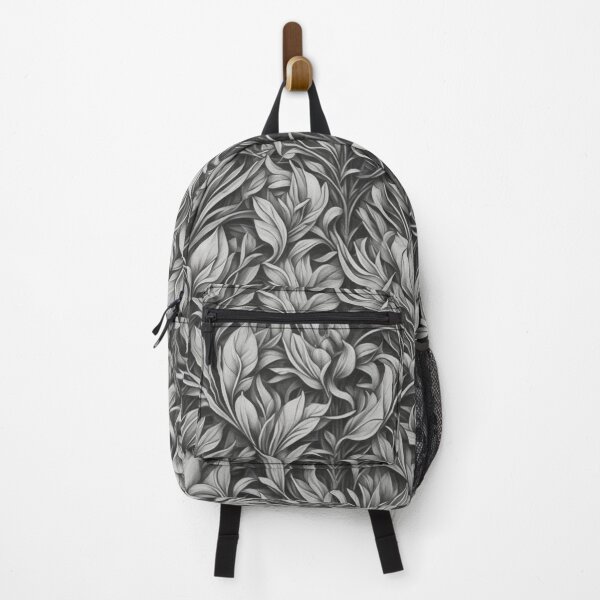 Item preview, An Ornament of bush leaf black and white designed and sold by Nyam-NyamMerch.
