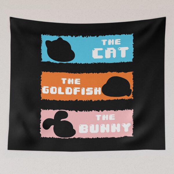 Item preview, the cat, the goldfish, the bunny. designed and sold by thrasher-grisel.