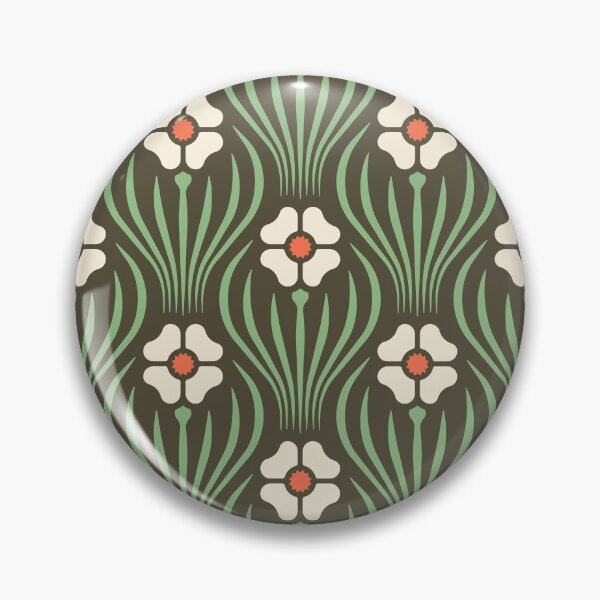 Item preview, KF 0085 D - Vintage Retro Flower 70s Modern Geometric Floral Pattern designed and sold by KhakiFinch.