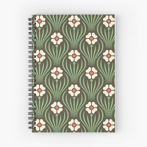 Item preview, KF 0085 D - Vintage Retro Flower 70s Modern Geometric Floral Pattern designed and sold by KhakiFinch.