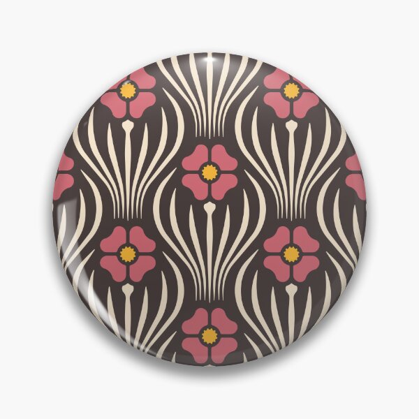 Item preview, KF 0085 F - Vintage Retro Flower 70s Modern Geometric Floral Pattern designed and sold by KhakiFinch.
