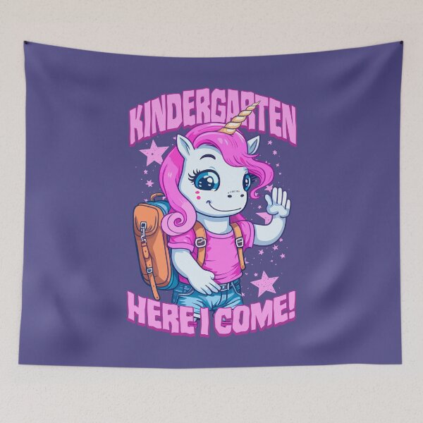 Item preview, Kindergarten Here I Come Back To First Day Of School Unicorn designed and sold by GrandeDuc.