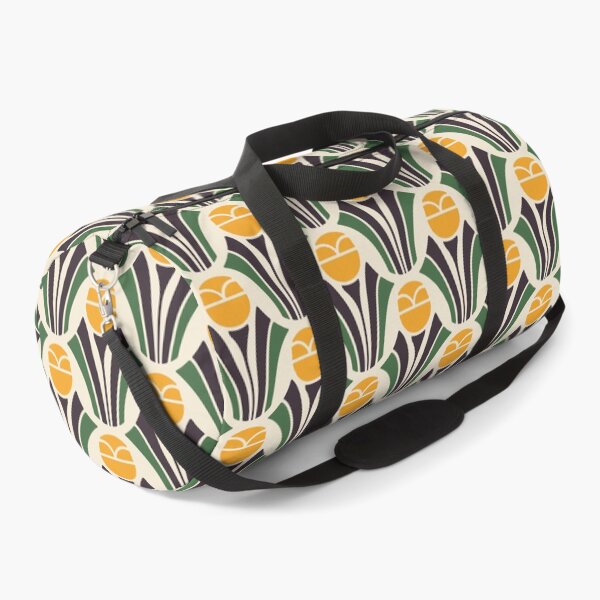 Item preview, KF 0086 E - Vintage Retro Flower 70s Modern Geometric Floral Pattern Yellow and Green designed and sold by KhakiFinch.