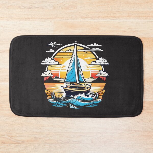 Item preview, boating in summer vintage designed and sold by shaderepublic.