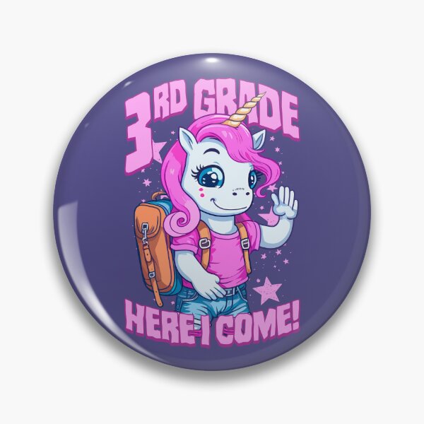 Item preview, 3rd Grade Here I Come Back To First Day Of School Unicorn designed and sold by GrandeDuc.